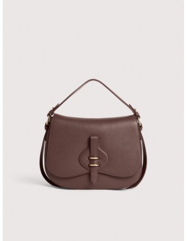 Borsa a mano in pelle con micro grana Coccinelle Mavery Medium – Berry - foto 1