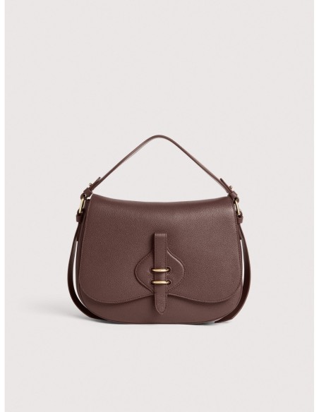 Borsa a mano in pelle con micro grana Coccinelle Mavery Medium – Berry - foto 1