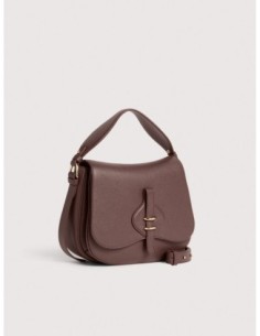 Borsa a mano in pelle con micro grana Coccinelle Mavery Medium – Berry - foto 1 2