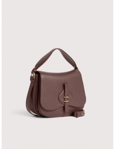 Borsa a mano in pelle con micro grana Coccinelle Mavery Medium – Berry - foto 2