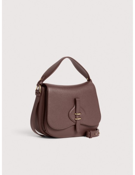 Borsa a mano in pelle con micro grana Coccinelle Mavery Medium – Berry - foto 2