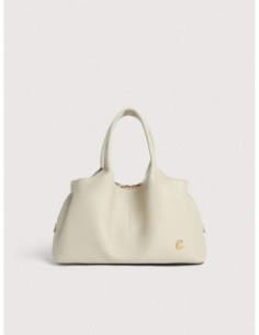 Borsa a mano in pelle con grana Coccinelle Nell Medium – Eucalipto - foto 1