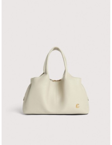 Borsa a mano in pelle con grana Coccinelle Nell Medium – Eucalipto - foto 1