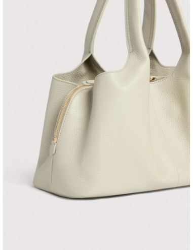 Borsa a mano in pelle con grana Coccinelle Nell Medium – Eucalipto - foto 4