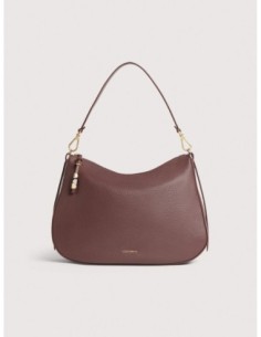 Borsa hobo in pelle con grana Coccinelle Nory Medium – Berry - foto 1