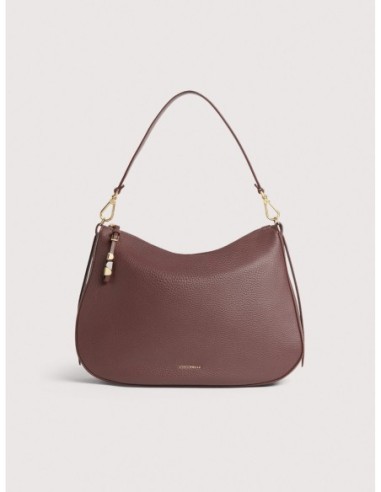 Borsa hobo in pelle con grana Coccinelle Nory Medium – Berry - foto 1