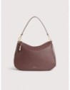 Borsa hobo in pelle con grana Coccinelle Nory Medium – Berry