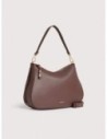 Borsa hobo in pelle con grana Coccinelle Nory Medium – Berry