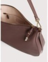 Borsa hobo in pelle con grana Coccinelle Nory Medium – Berry