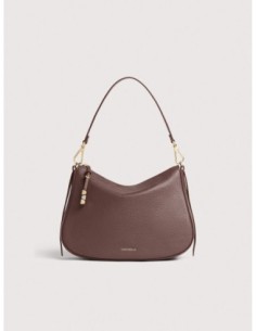 Borsa hobo in pelle con grana Coccinelle Nory Small – Berry - foto 1