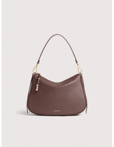 Borsa hobo in pelle con grana Coccinelle Nory Small – Berry - foto 1