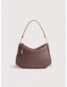 Borsa hobo in pelle con grana Coccinelle Nory Small – Berry