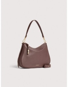 Borsa hobo in pelle con grana Coccinelle Nory Small – Berry - foto 1 2