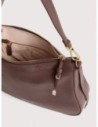 Borsa hobo in pelle con grana Coccinelle Nory Small – Berry