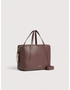 Borsa a mano in pelle con grana Coccinelle Nory Medium – Berry - foto 1 2