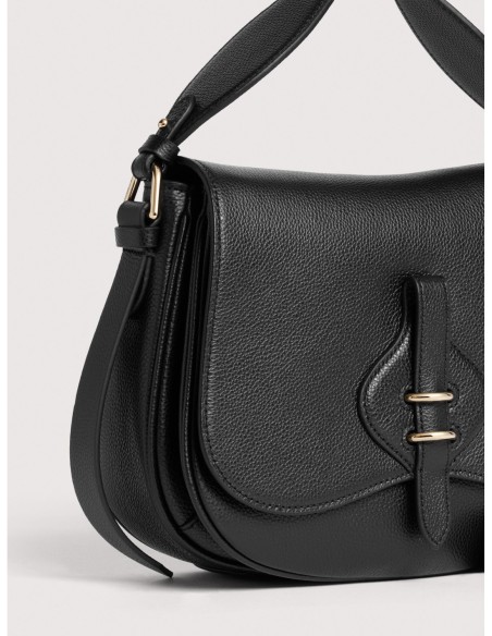 Borsa a mano in pelle con micro grana Coccinelle Mavery Medium – Noir - foto 4