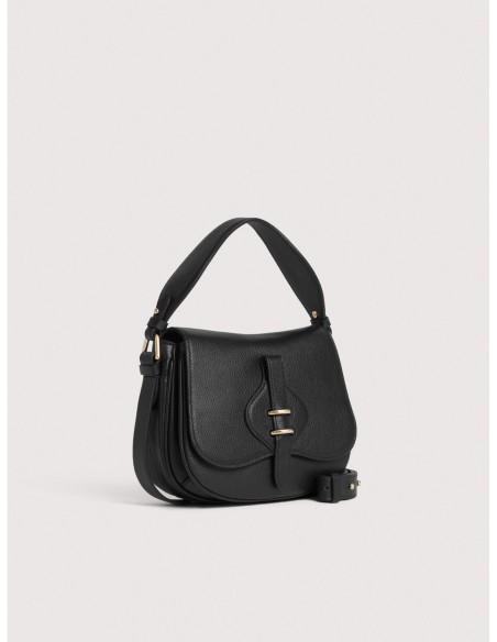 Borsa a mano in pelle con micro grana Coccinelle Mavery Small – Noir - foto 2