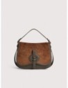 Borsa a mano in tessuto cerato e pelle Coccinelle Mavery Medium – Fango/Cognac Borsa a mano in tessuto cerato e pelle Coccinelle Mavery Medium – Fango/Cognac