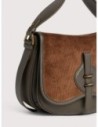 Borsa a mano in tessuto cerato e pelle Coccinelle Mavery Medium – Fango/Cognac Borsa a mano in tessuto cerato e pelle Coccinelle Mavery Medium – Fango/Cognac
