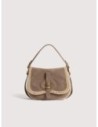 Borsa a mano in camoscio ed ecopelliccia Coccinelle Mavery Small – Warm Taupe Borsa a mano in camoscio ed ecopelliccia Coccinelle Mavery Small – Warm Taupe
