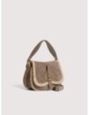Borsa a mano in camoscio ed ecopelliccia Coccinelle Mavery Small – Warm Taupe Borsa a mano in camoscio ed ecopelliccia Coccinelle Mavery Small – Warm Taupe