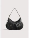 Borsa a spalla in pelle con grana Coccinelle Mavery Pocket Medium – Noir Borsa a spalla in pelle con grana Coccinelle Mavery Pocket Medium – Noir