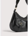 Borsa a spalla in pelle con grana Coccinelle Mavery Pocket Small – Noir