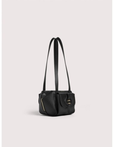 Borsa a spalla compatta in pelle con grana Coccinelle Mavery Pocket Small – Noir - foto 2