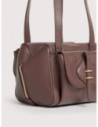 Borsa a spalla compatta in pelle con grana Coccinelle Mavery Pocket Small – Berry Borsa a spalla compatta in pelle con grana Coccinelle Mavery Pocket Small – Berry