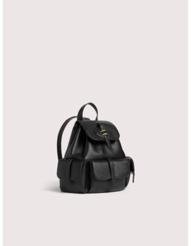Zaino in pelle con grana Coccinelle Mavery Pocket Medium – Noir - foto 2