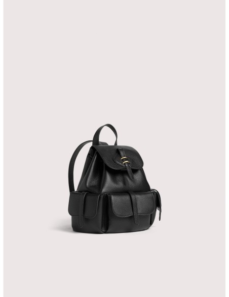 Zaino in pelle con grana Coccinelle Mavery Pocket Medium – Noir - foto 2