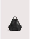 Zaino in pelle con grana Coccinelle Mavery Pocket Medium – Noir