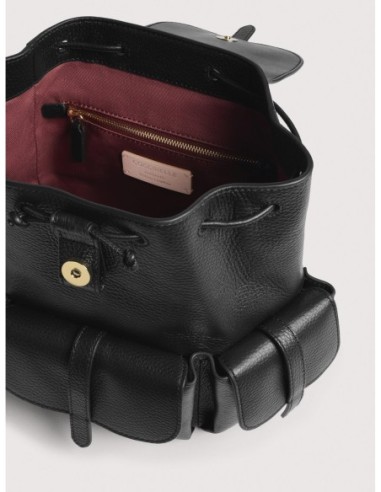 Zaino in pelle con grana Coccinelle Mavery Pocket Medium – Noir - foto 4
