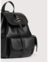 Zaino in pelle con grana Coccinelle Mavery Pocket Medium – Noir