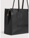 Borsa shopping in pelle con grana Coccinelle Myrtha26 Medium – Noir Borsa shopping in pelle con grana Coccinelle Myrtha26 Medium – Noir