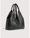 Borsa shopping in pelle con grana Coccinelle Nell Large – Noir