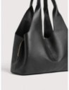 Borsa shopping in pelle con grana Coccinelle Nell Large – Noir