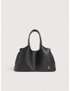 Borsa a mano in pelle con grana Coccinelle Nell Medium – Noir - foto 1