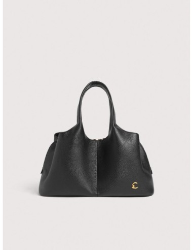 Borsa a mano in pelle con grana Coccinelle Nell Medium – Noir - foto 1