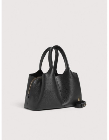 Borsa a mano in pelle con grana Coccinelle Nell Medium – Noir - foto 2