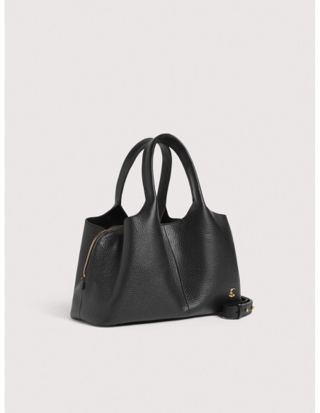 Borsa a mano in pelle con grana Coccinelle Nell Medium – Noir - foto 2