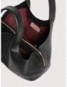 Borsa a mano in pelle con grana Coccinelle Nell Medium – Noir