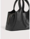 Borsa a mano in pelle con grana Coccinelle Nell Medium – Noir