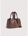 Borsa a mano in pelle con grana Coccinelle Nell Medium – Berry