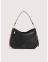Borsa hobo in pelle con grana Coccinelle Nory Medium – Noir