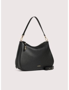 Borsa hobo in pelle con grana Coccinelle Nory Medium – Noir - foto 1 2