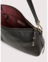 Borsa hobo in pelle con grana Coccinelle Nory Medium – Noir