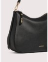Borsa hobo in pelle con grana Coccinelle Nory Medium – Noir