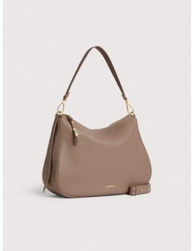 Borsa hobo in pelle con grana Coccinelle Nory Medium – Warm Taupe - foto 2