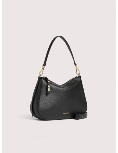 Borsa hobo in pelle con grana Coccinelle Nory Small – Noir - foto 2